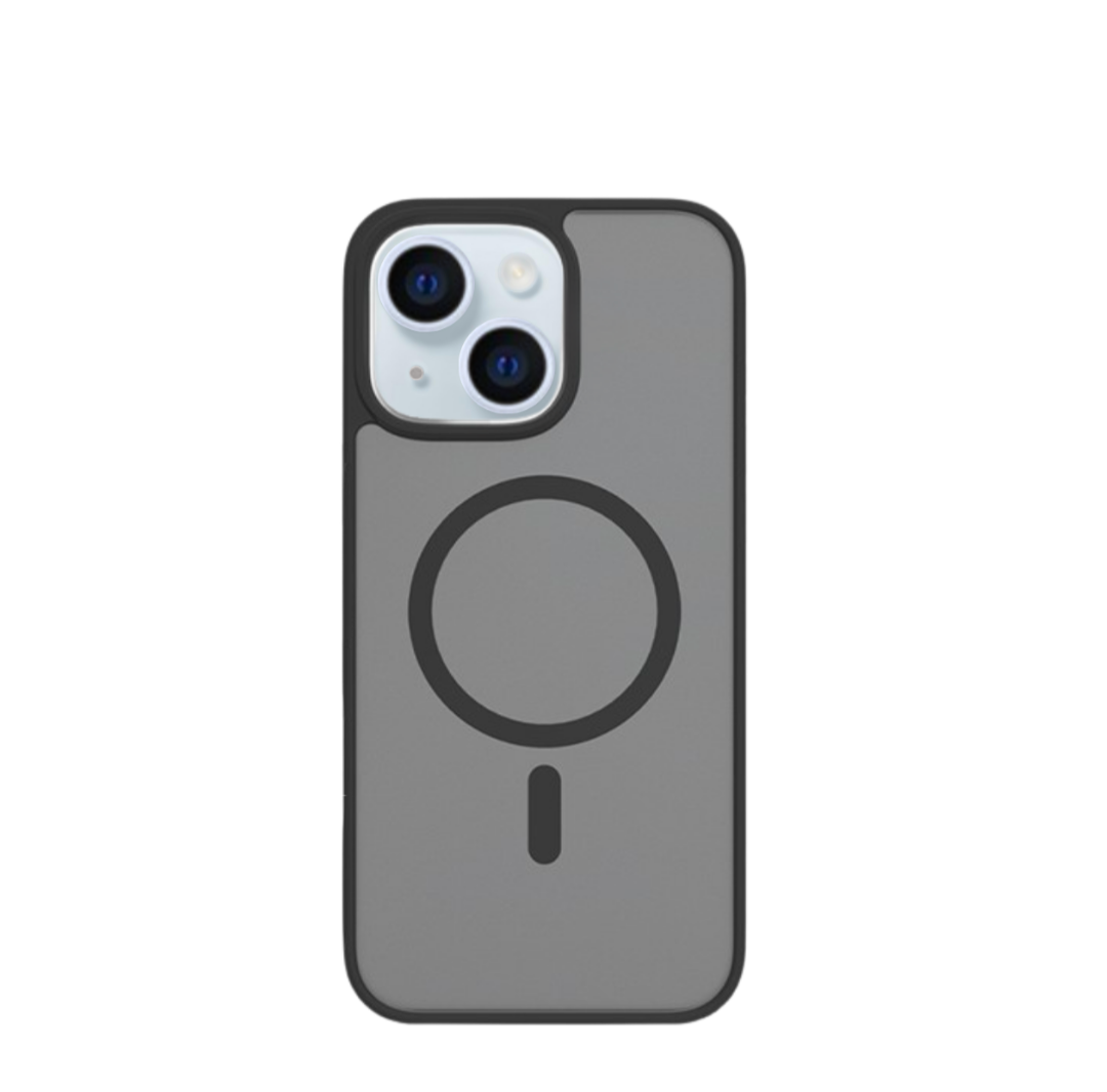 TPU Hoesje iPhone – Zwart Transparant | MagSafe