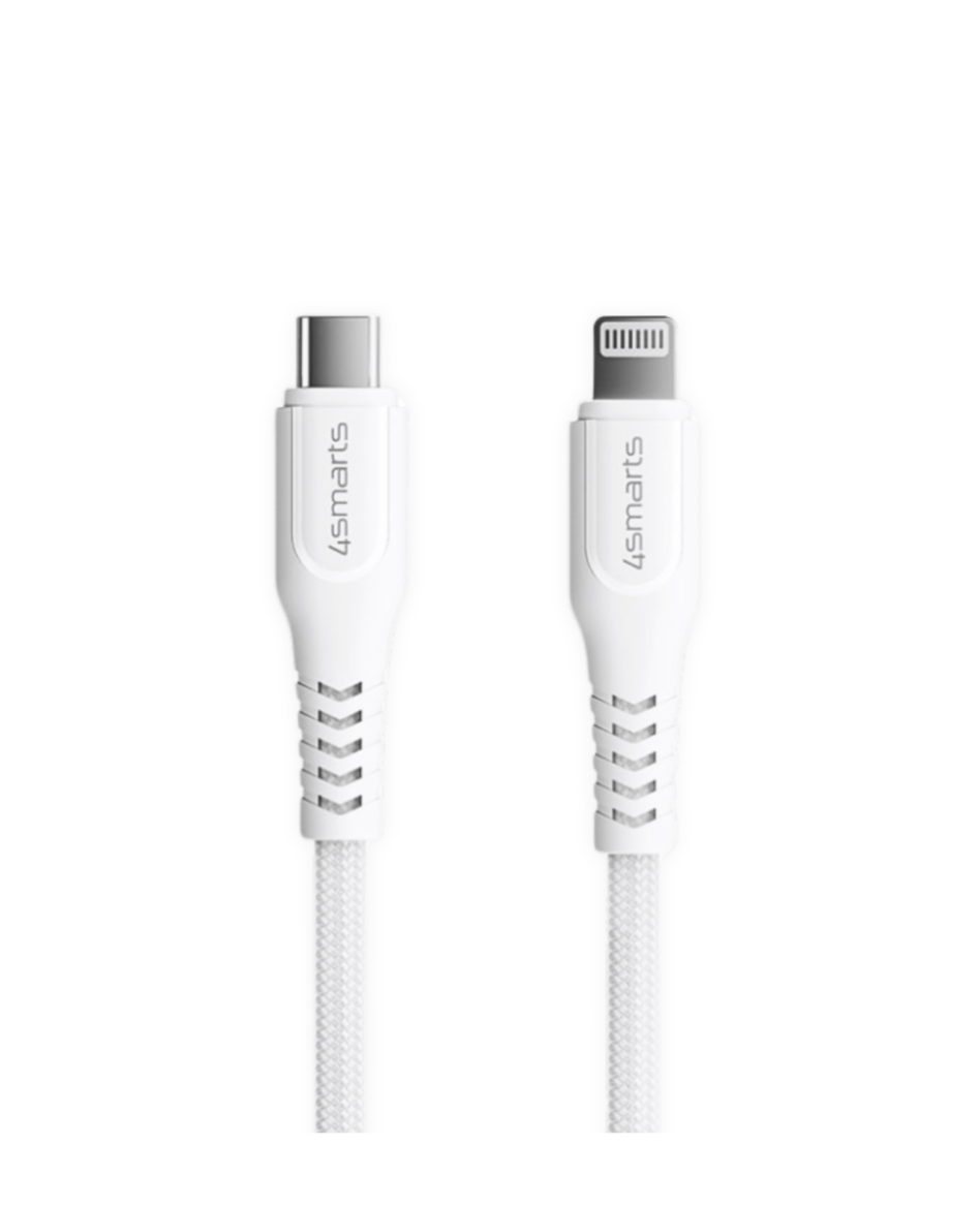 4smarts USB-C naar Lightning Kabel 1,5m – Wit