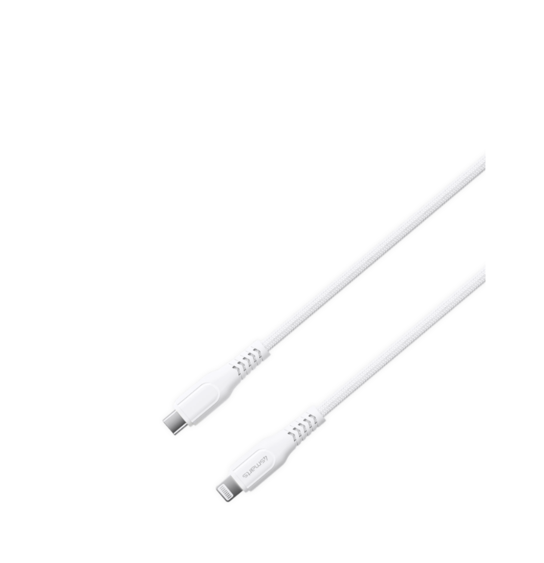 4smarts USB-C naar Lightning Kabel 1,5m – Wit