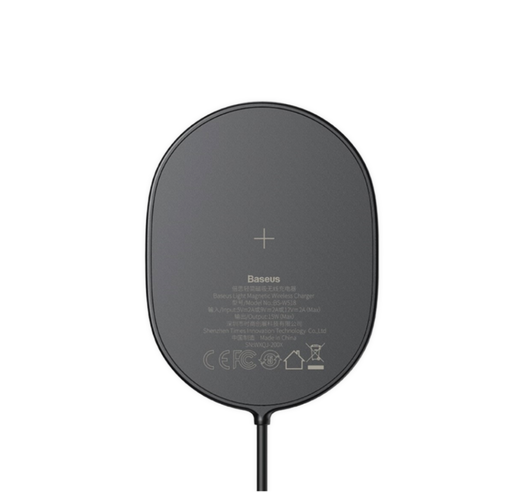 Baseus 15W Draadloze Oplader – Zwart