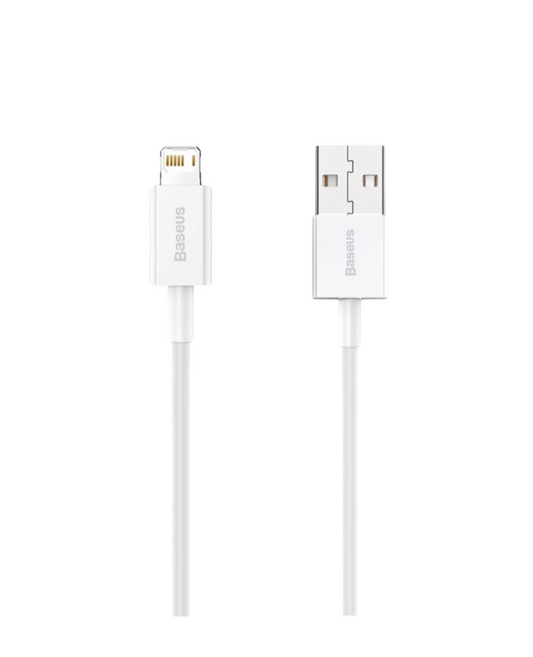 Baseus Lightning naar USB-A Kabel 1m – Wit