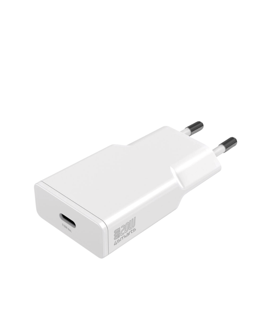 4smarts 20W USB-C Stroomadapter – Wit